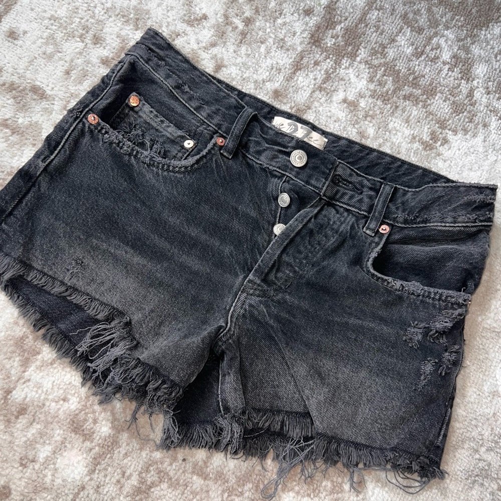 We the Free distressed shorts